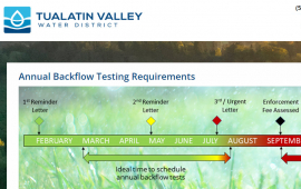 Annual Backflow Testing Requirements page