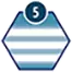 Hexagon icon of UV light